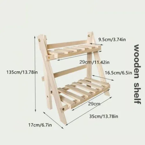Wooden%20Double%20Layer%20Rack%20Desk%20Storage%20Organizer,%20Foldable%202-Tier%20Ladder%20Shelves,%20Durable%20Shelf%20Flower%20Pot%20Seasoning%20Racks,%20Sundries%20Shelf,%20Home%20Decor%20Ladder%20-%20Image%202