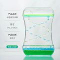 Creative Oil Drop Sliding Dual Color Liquid Water Oil Drop Hourglass Sports Bubble Decompression Toy Timer Desktop Decoration. 