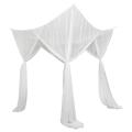 Net Curtains for Bed Room Polyester Canopy Net Four Opening Bed Tent Privacy Curtain for Bunk and Double Bed.