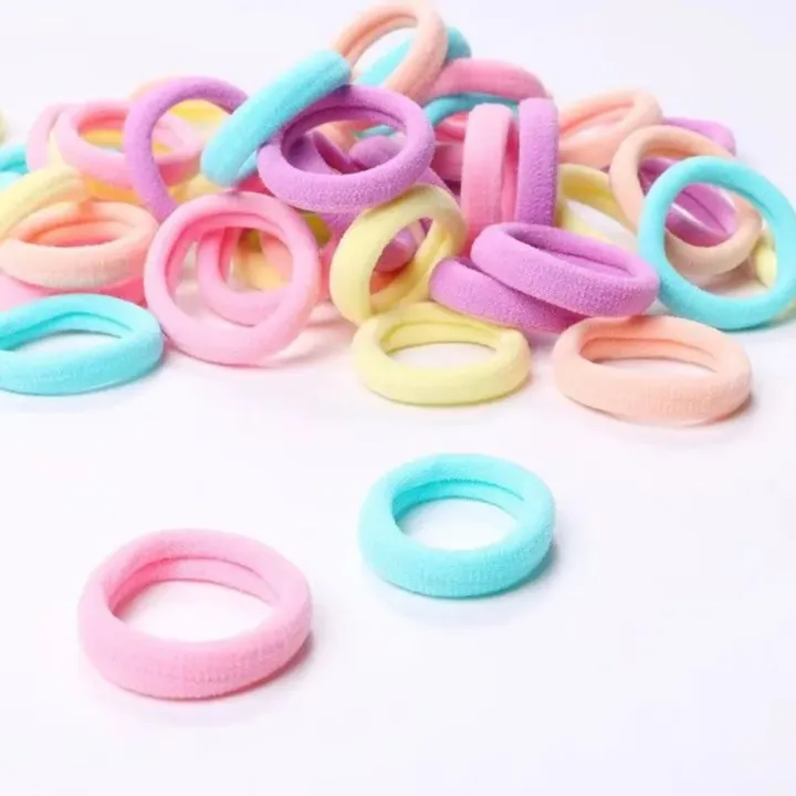 100pcs%20New%20Colorful%20Basic%20Nylon%20Ealstic%20Hair%20Ties%20Ponytail%20Hold%20Scrunchie%20%20Band%20Kid%20Fashion%20Hair%20Accessories%20for%20Girls%20-%20Image%204