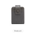 Mini Portable Lipstick Bag With Mirror,Minimalism Small Cosmetic Bag With Button, Crocodile Embossed Women's Makeup Storage Case.