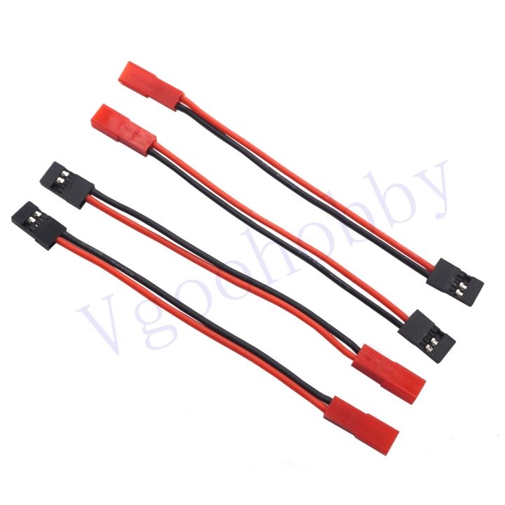 10Pack%2010CM%2020AWG%20JST%20Female%20Plug%20to%20JR%20Male%20Servo%20Receiver%20Connector%20Adapter%20Cable%20for%20Lipo%20RC%20Car%20Led%20Lights%20Cooling%20Fans%20-%20Image%202