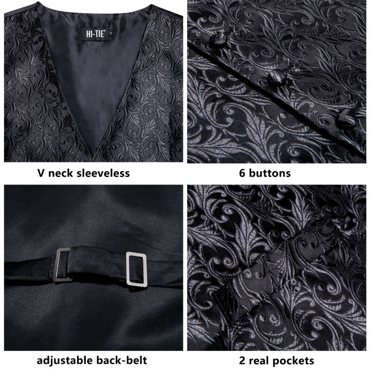 Hi-Tie%20Black%20Men%20Vest%20Paisley%20Jacquard%20Necktie%20Hankerchief%20Cufflinks%20Sets%20Male%20Sleeveless%20V-Neck%20Waistcoat%20Business%20Formal%20-%20Image%206