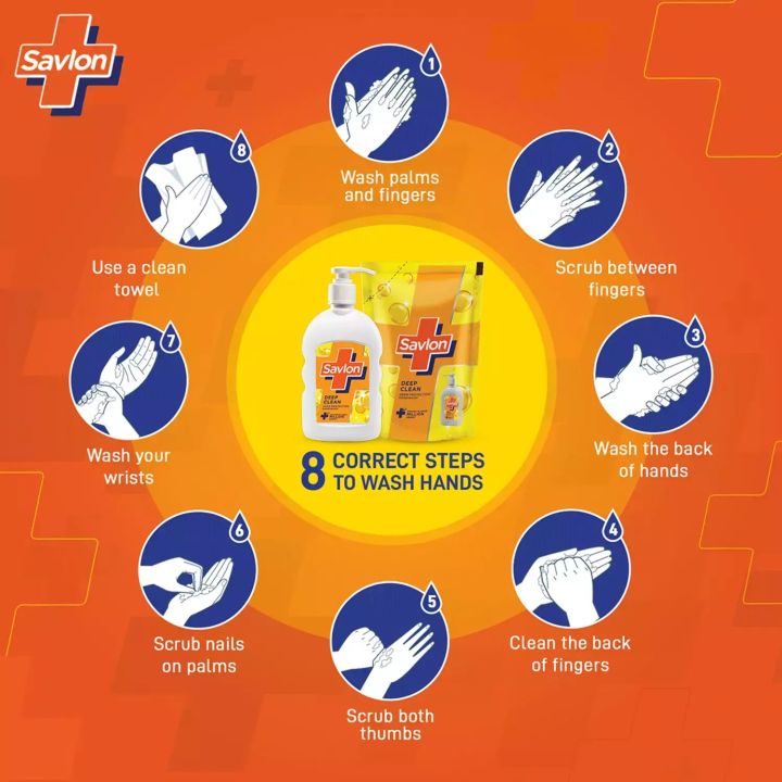 Savlon%20Deep%20Clean%20Handwash%20200ml%20Pump%20+%20175%20ml%20Refill%20Pack%20-%20Germ%20Protection%20-%20Image%206