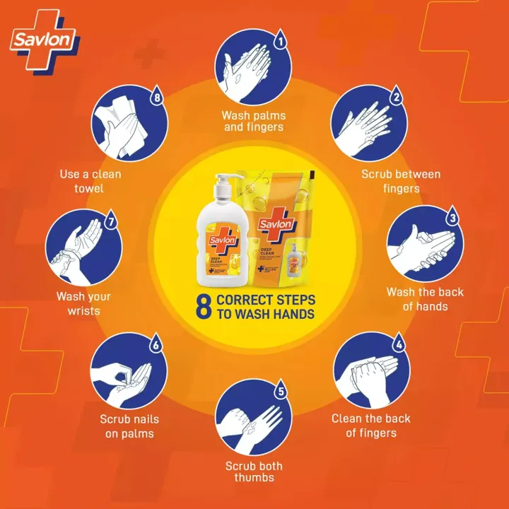 Savlon%20Deep%20Clean%20Handwash%20200ml%20Pump%20+%20175%20ml%20Refill%20Pack%20-%20Germ%20Protection%20-%20Image%206