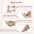 Toe Filler Inserts Shoes Too Big Unisex Breathable Soft Toe Plug Forefoot Pad Shoe Filler for High Heel Foot Pain Relief Women. 