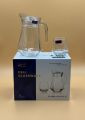 Delisoga 7 Pcs Glass Water Set, Premium Quality Glassware Water set in gift box 1pc of jug,and 6 pcs of glasses. 
