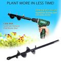 Hand Drill Charge Electric Drill Ground Bit Irrigating Planting Auger Drill Bit Digs Hole Bulb Plant. 