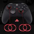 Accent Rings Replacement Kit Replacement Parts with Screwdriver Matte Chrome Plated for Xbox One Elite Series 2 Game Controller. 