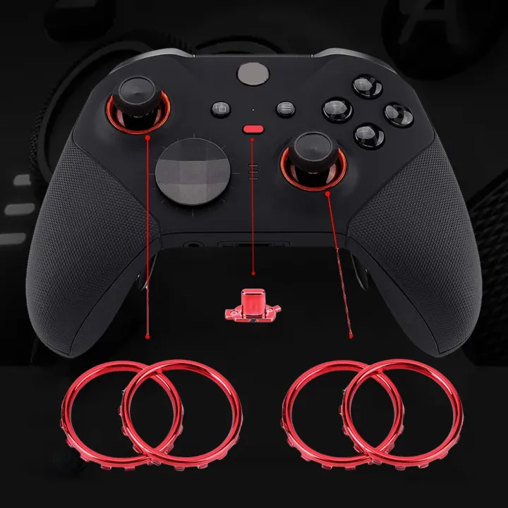 Accent%20Rings%20Replacement%20Kit%20Replacement%20Parts%20with%20Screwdriver%20Matte%20Chrome%20Plated%20for%20Xbox%20One%20Elite%20Series%202%20Game%20Controller%20-%20Image%205