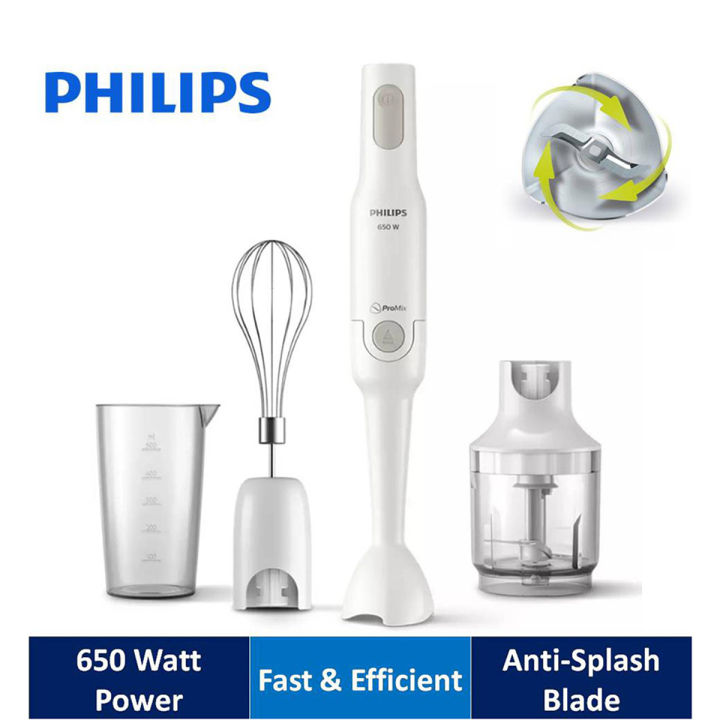 Philips HR2533/00 Multi-Functional Hand Blender with Chopper & Whisker