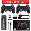 GD10 Game Player 256G 4K HD Video Game Console Double Wireless 2.4G Controller Retro Console 58000 Games For PSP Christmas Gift. 