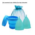 2pcs Women Menstrual Cup Medical Grade Silicone Period Cup Feminine Hygiene Menstrual Collector Reusable Menstrual Bowl. 