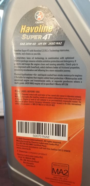 Caltex%20Havoline%20Super%204T%2020W-%2040%20Motorcycle%20Oil%201L%20-%20Image%203