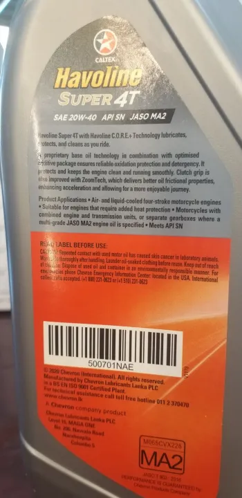 Caltex%20Havoline%20Super%204T%2020W-%2040%20Motorcycle%20Oil%201L%20-%20Image%203