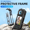 Frame Cage for Insta360 X5, Protective Frame Housing Case with Cold Shoe Mount Compatible for Insta 360 X5 Accessories. 