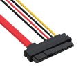 ​​SAS to SATA Cable SFF-8482 29Pin to 22Pin HDD Raid Extension with 15Pin SATA Power Port for Hard Disk Drive​. 