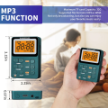 AM FM Radio, Personal Portable Pocket Radio with Digital Tuning LCD Display, Rechargeable Walkman Radio with Stereo Earphone.