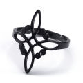 Heartagram Symbol of HIM Music Band Ring for Women Men Stainless Steel Hollow Heavy Metal Finger Rings Jewelry RRRXXXS03.
