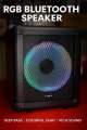 CUBE Portable Bluetooth Speaker with Ring Light. 