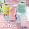 Welltech color label sticker thermal paper sticker beautiful color label product logo barcode thermal label. 