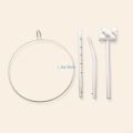 Adjustable Mosquito Net Stand Holder Clip-on Baby Bed Mosquito Net Mounting Support Ring Rack Stand Set. 