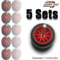 1/64 Model Wheels  Tires ABS 5 Sets Wheels for Matchbox Tomica Mainline Diecast Model Car Refit Parts -Dia 11mm. 