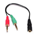 Adapter 3.5mm. TRRS to TRS cable converter small talk to mic Channel camera or computer (Group 1). 