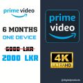 Amazon Prime Video 6 Months 4K UHD. 