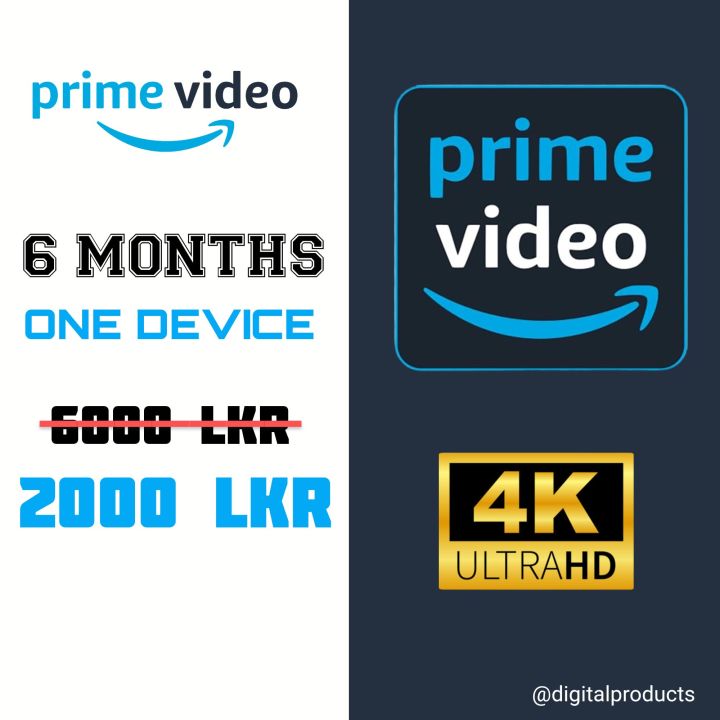 Amazon Prime Video 6 Months 4K UHD