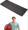 Portable Mattress Black Roll-Up Cushion Bed 25X74 Inches: Get Comfortable Anywhere With This Portable Black Roll-Up Cushion Bed, Measuring 25X74 Inches..