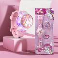 Fashion Creative Gyro Turntable Unicorn Light up Watch Students Watch Colorful Horse Light up Electronic Display. 