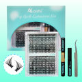 AILAISHI LASH DIY Eyelashes Kit 320pcs Cluster Lashes 30D+40D Waterproof Bond and Seal with Remover Tweezer Premade Fan Lashes. 