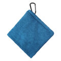 Square Microfiber Golf Ball Cleaning Towel with Hook Water Absorption Cleaner Club for Head Wipe Cloth Clean Golf Ball Bag.