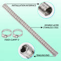 24mm Diesel Parking Heater Stainless Steel Exhaust Pipe 0.6/1/1.2/2M Universal for Eberspacher Webasto Car Heater Parts.
