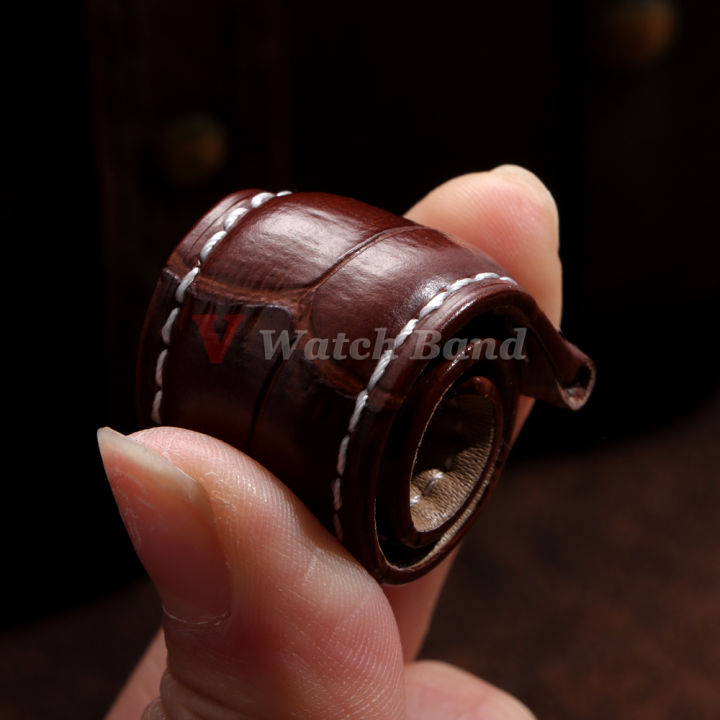 12/13/14/15/16/17/18/19/20/21/22/23/24mm%20Genuine%20Leather%20Strap%20with%20Box%20Bracelet%20Wristband%20Band%20Butterfly%20Clasp%20Watch%20Accessory%20-%20Image%203