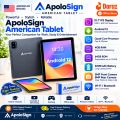 ApoloSign American Tablet A16 10.1" HD Android 12 Tablet - 4GB RAM 64GB ROM - 6000mAh Battery - Google Kids Space - 5MP+8MP Dual Camera. 