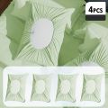 4pcs Soft Disposable Travel Pillowcases, Hand Washable, Suitable for Hotel Bedding, Travel Supplies, Portable, Outdoor Camping.