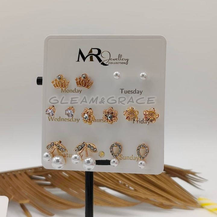 7%20Pairs/set%20Stud%20Earrings%20Set%20with%20Card%20Crystal%20Earrings%20For%20Women%20Fashion%20Party%20Jewelry%20by%20Gleam&Grace%20-%20Image%204