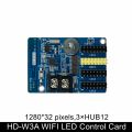 Monochrome Wi-Fi Control Card HD-W3A HD-W3 Low Cost For Shop Signboard Display 1280*32 Pixels. 