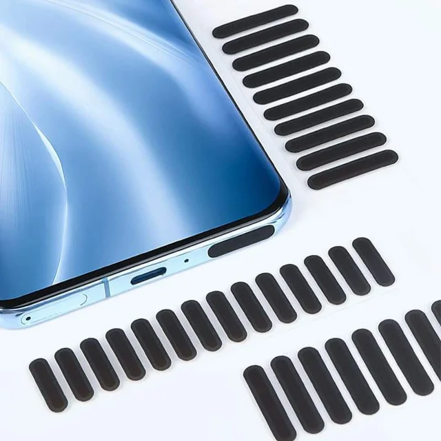 Universal Dustproof Adhesive Net Stickers - Anti-Dust Speaker Mesh Protectors for iPhone & Samsung (10 PCS )