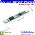 1S/2S BMS Module (2A/3A/4A/5A/8A) – 3.7V/7.4V Li-ion Battery Protection & Charging Board with Overcharge, Overdischarge, and Short Circuit ProtectionBoard ( BMS ) by Electrica. 