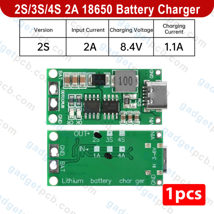 Multi-Cell%202S/3S/4S%202A%20Boost%20Charging%20Module%20Type-C%20USB%202S%20BMS%203S%20BMS%204S%20BMS%20Lithium%20Li-ion%20Battery%20Charging%20Protection%20Board%208.4V%2012.6V%2016.8V%20Step-Up%20Power%20Charger%20Module%20-%20Image%208