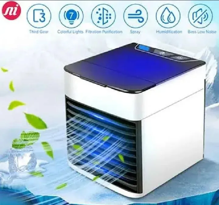 PreArctic Air Ultra Portable Evaporative magic Air Cooler| Air cooler| Portable Air Cooler| mini air cooler| Air conditioner| Powerful Quiet Lightweight cooler| Portable Space Cooler| Air Cooler Hydro-Chill Technology For Bedroom| Office| Living Room