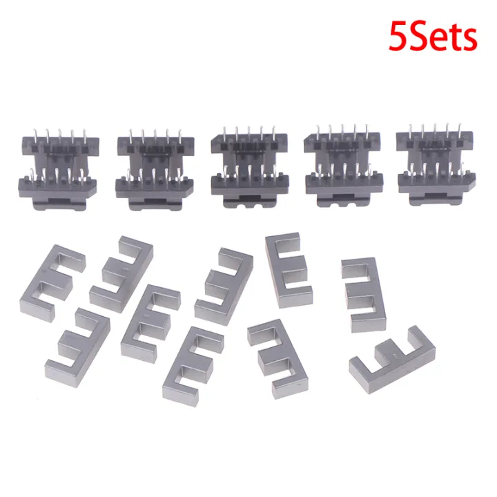 Solar Mini Bobbin 5Sets Mini EE19 5 With 5pin Transformer Bobbin PC40 Ferrite Core ...