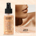 USHAS 4 Color Body Liquid Highlighter Facial Contour Brightening Makeup Long Lasting Sequin Illuminating Moisturizing Highlight. 