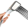 300-Hole Square Hand-Held Pressurized Shower Head Shower Nozzle Bath Shower Pressurized Shower Head Water-Saving Shower Head. 