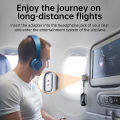2 In 1 Bluetooth 5.4 Transmitter Receiver Stereo 3.5mm AUX Airplane Audio Wireless Adapter Mic for TV PC Headphone Car Aircraft. 