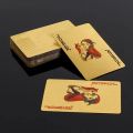 Bizzy Magic Poker Gold Foil Poker Durable and Waterproof Game Props Souvenir Gift Perfect for Magic, Poker, Parties. 