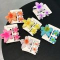 3 Pieces Set China Flower Claw Clip Flower Shape Hair Accessories.